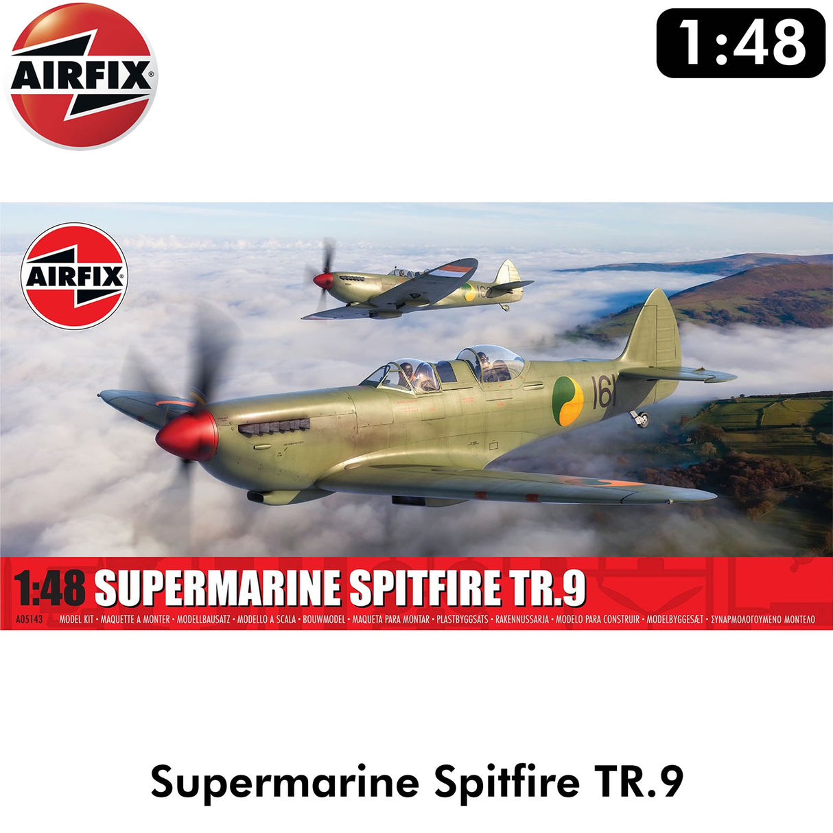Supermarine Spitfire Tr.9 two-seat conversion 1:48 kit | Airfix | A05143
