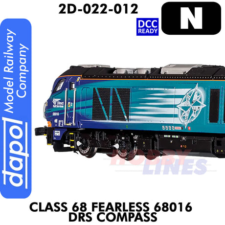 Class 68 Fearless 68016 DRS Compass - DCC Ready  | Dapol |  2D-022-012