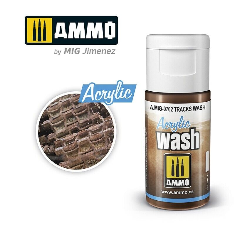 Ammo ACRYLIC WASH RANGE 15ml jar/bottles Full Colour Range By Mig Jimenez