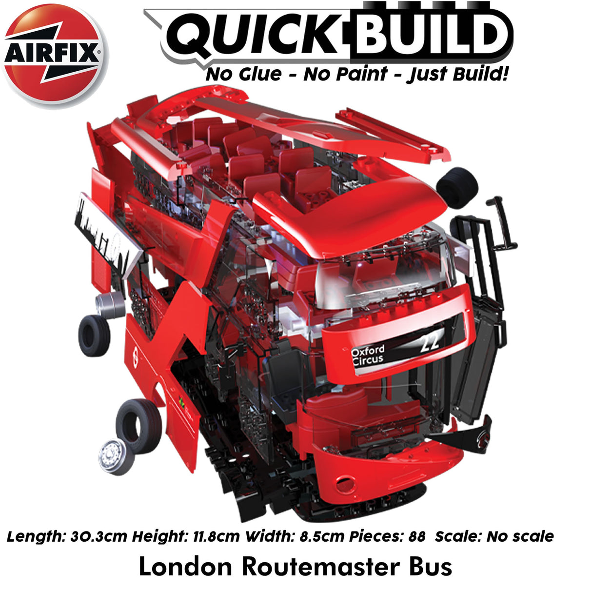 London Routemaster Bus - Model Kit | Airfix | J6050
