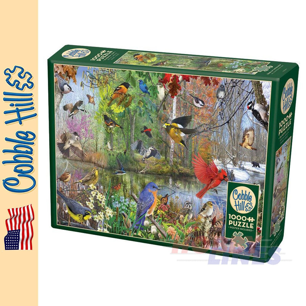 Birds of the Season Cobble Hill puzzle 1000pc CH40163