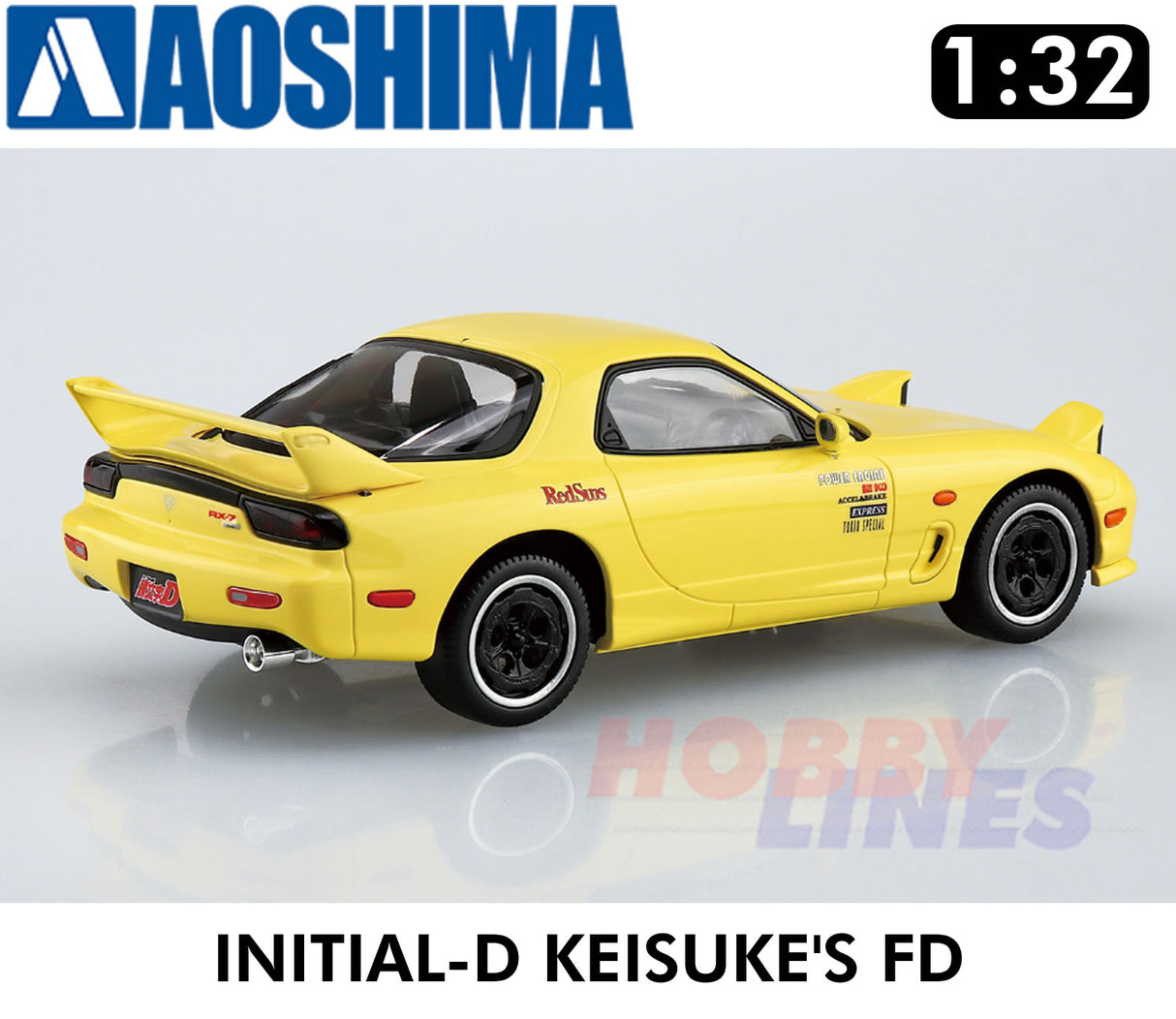 MAZDA RX-7 KEISUKE FD INITIAL-D 1:32 model kit Aoshima 06550