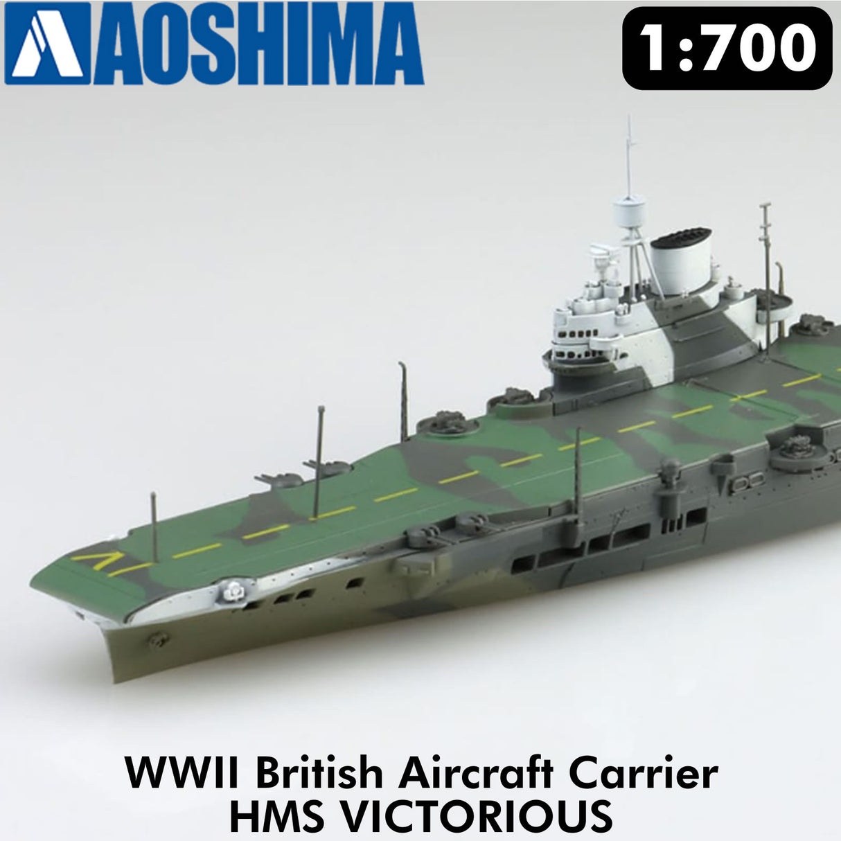 HMS VICTORIOUS Aircraft Carrier British WWII 1:700 kit AOSHIMA 06962