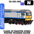 Class 59 Painter 59005 Foster Yeoman Silver -  DCC ready | Dapol | 2D-005-000
