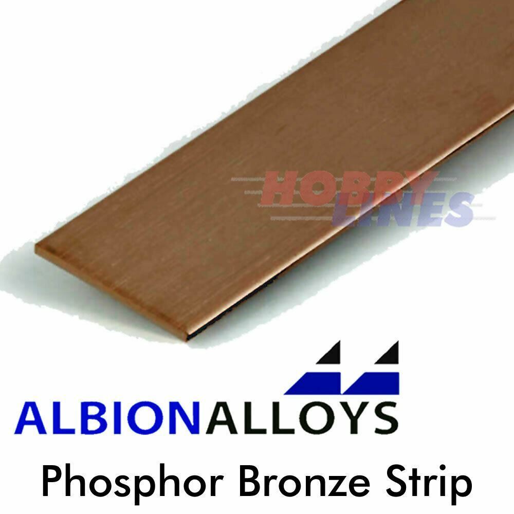 Phosphor Bronze Strip 1mm x 0.13mm x 12" ALBION ALLOYS Precision Metal PB1