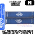 40ft Shipping Containers Cosco - 607357 6/401671 0 | Dapol |2f-028-209
