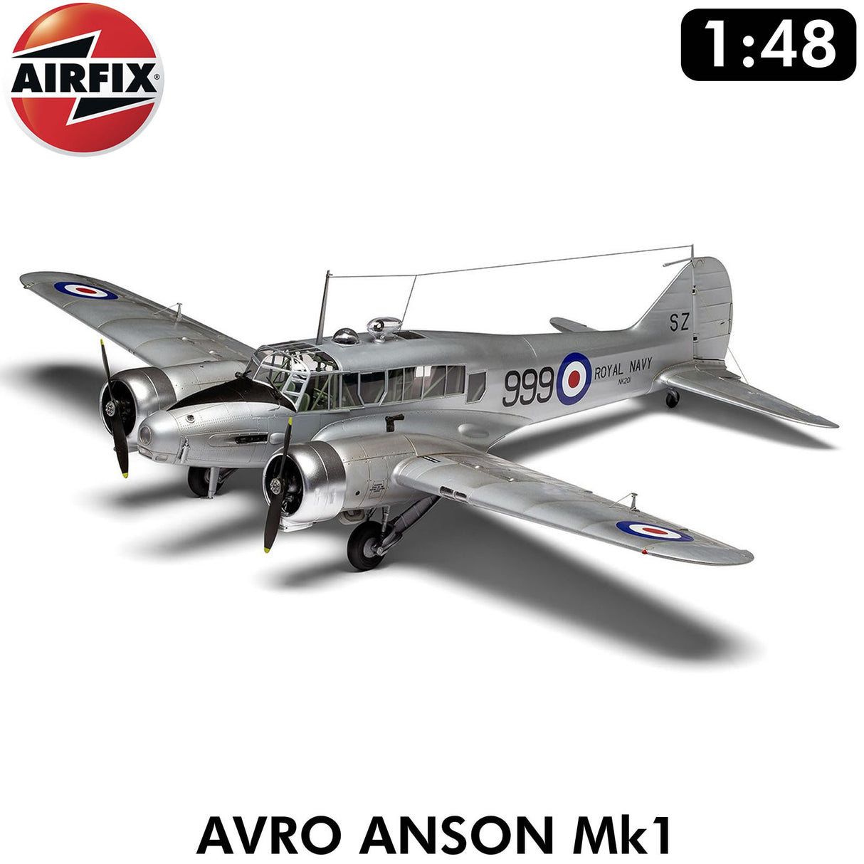 AVRO ANSON MK 1 WWII RAF Light Bomber Trainer - 1:48 Model Kit | Airfix | A09191A