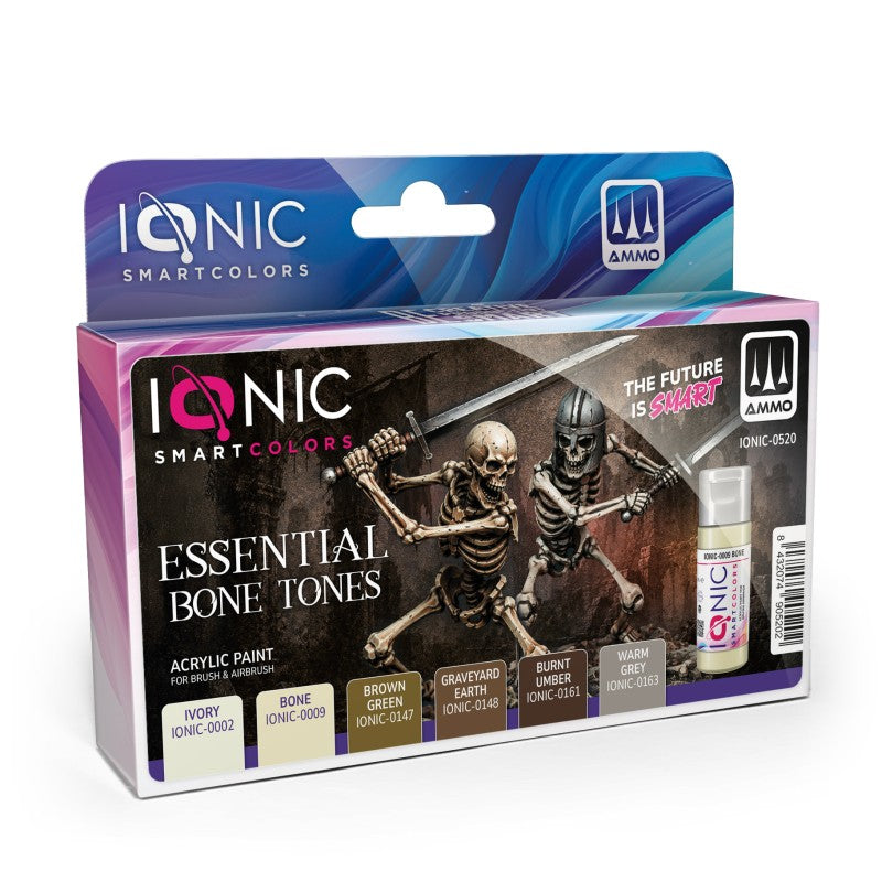 Acrylic Paint Set - Essential Bone Tones - 6 x 20ml | IONIC | IONIC0520