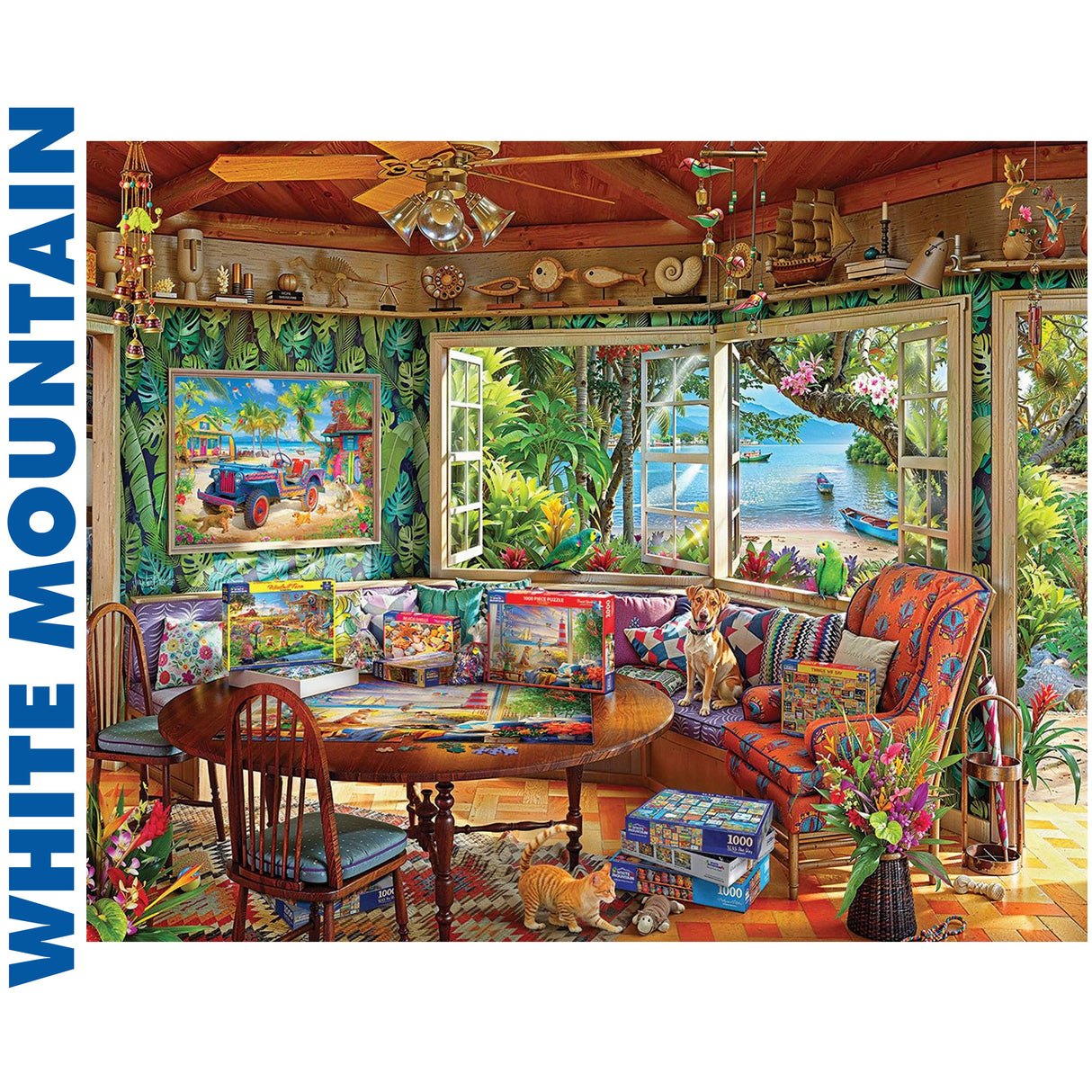 Puzzler's Paradise - 1000pc Jigsaw Puzzle | White Mountain | 2093pz