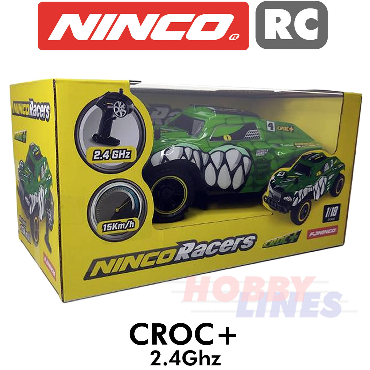 NINCO CROC+ 2WD Radio Control Racer Car AA battery power R2R Ready to Run