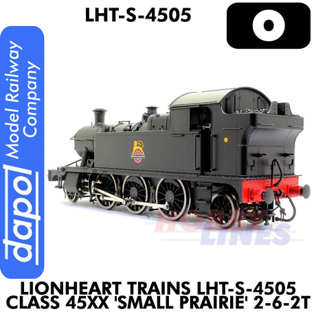 Class 45xx Small Prairie 2-6-2T - BR Black Early Crest Unnumbered - DCC Ready | Lionheart Trains | LHT-S-4505