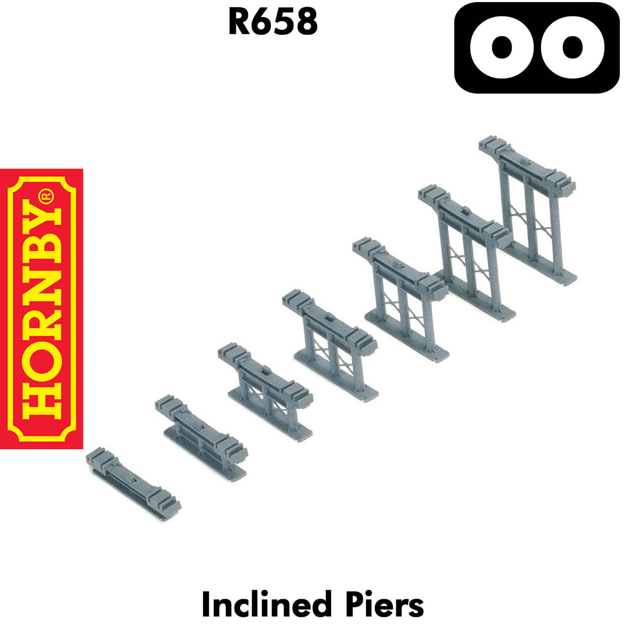 OO Gauge Inclined Piers - 1:76 | Hornby | R658