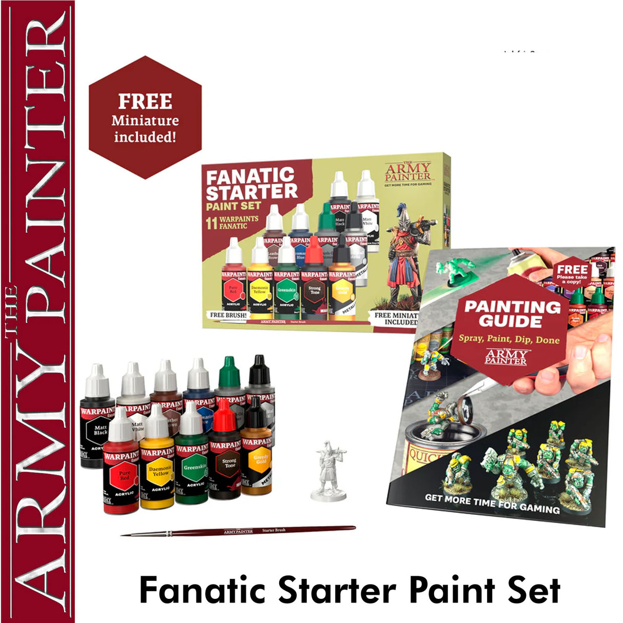 Warpaints Fanatic Starter Paint Set - Acrylic - 18ml Bottles | Army Painter | WP8066P