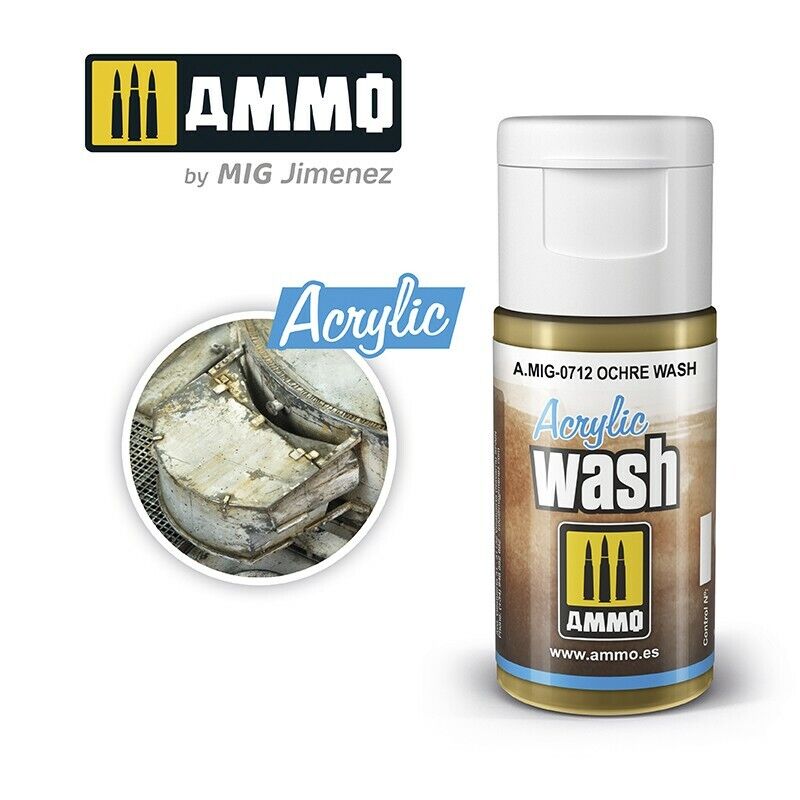 Ammo ACRYLIC WASH RANGE 15ml jar/bottles Full Colour Range By Mig Jimenez