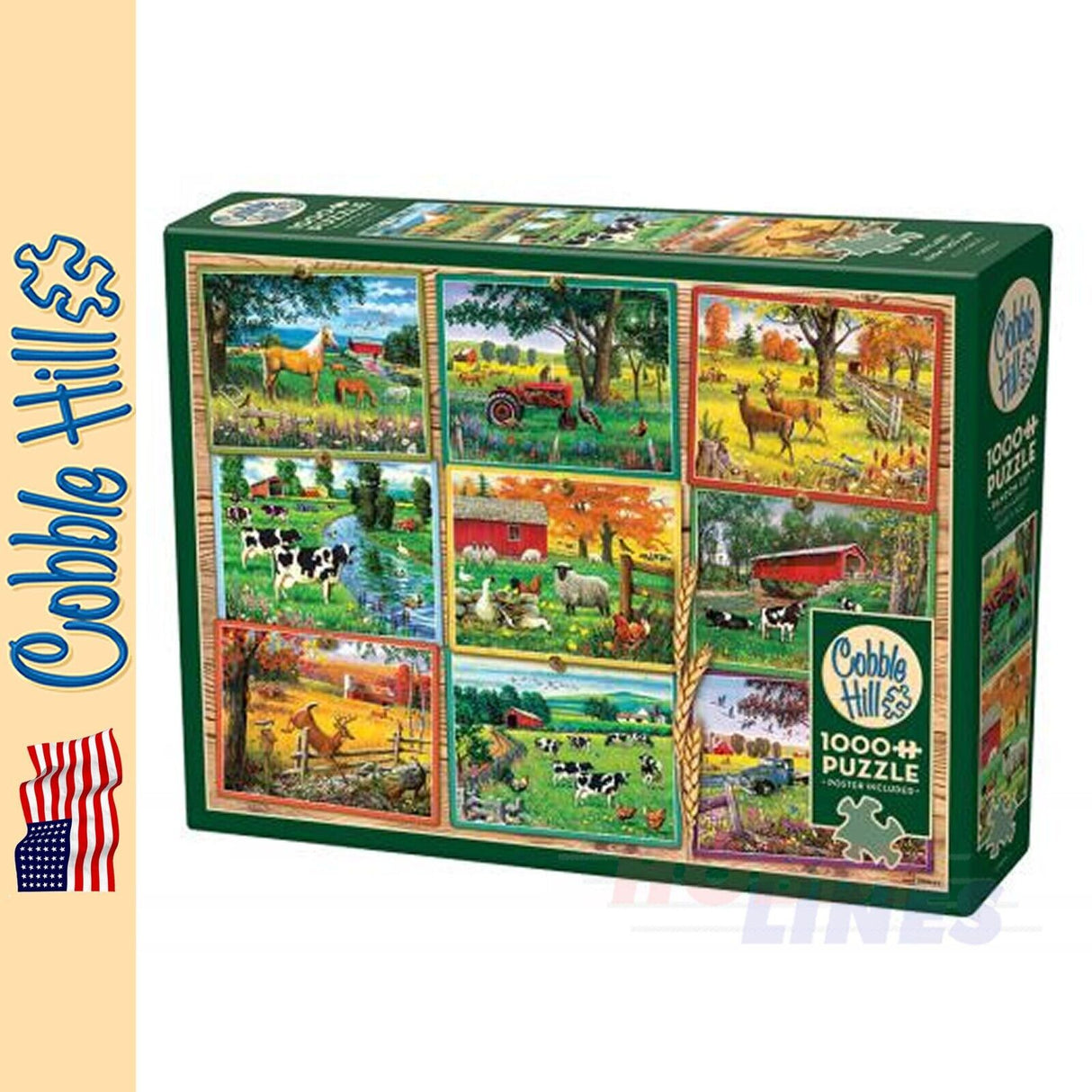 Postcards from the Farm Cobble Hill puzzle 1000pc CH40014