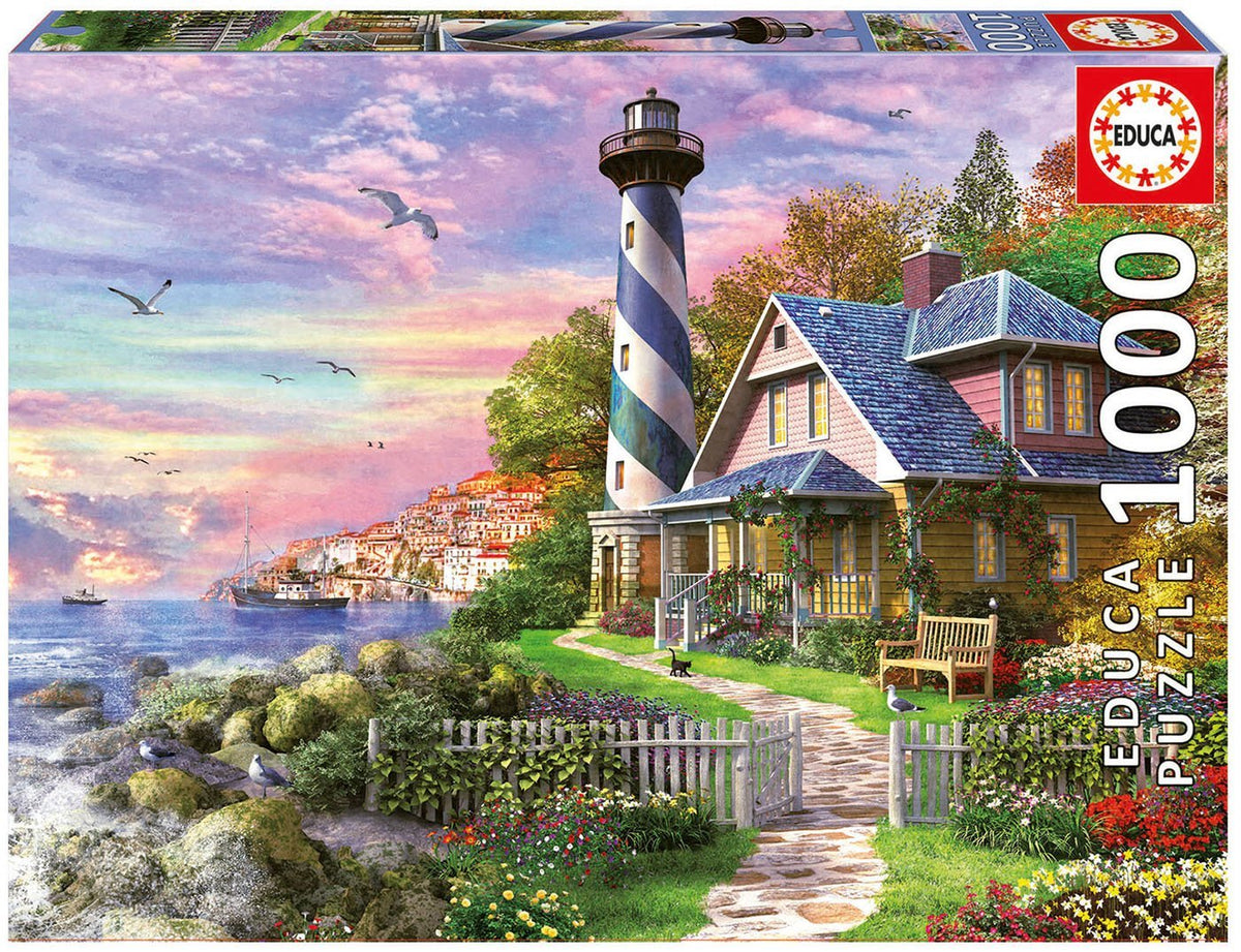 Lighthouse At Rock Bay 1000 Piece Jigsaw Puzzle | Educa | 17740