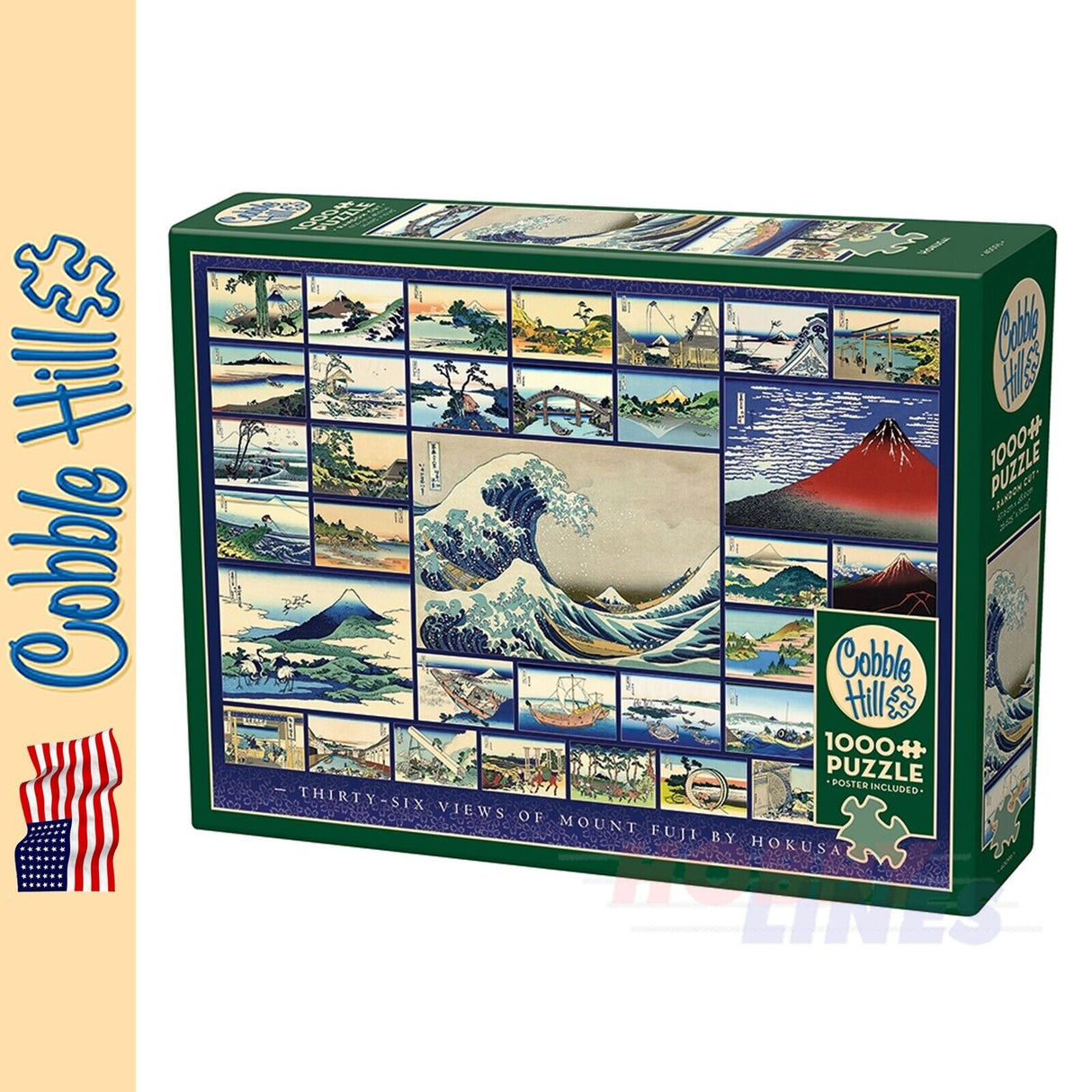 Hokusai Cobble Hill puzzle 1000pc CH40096