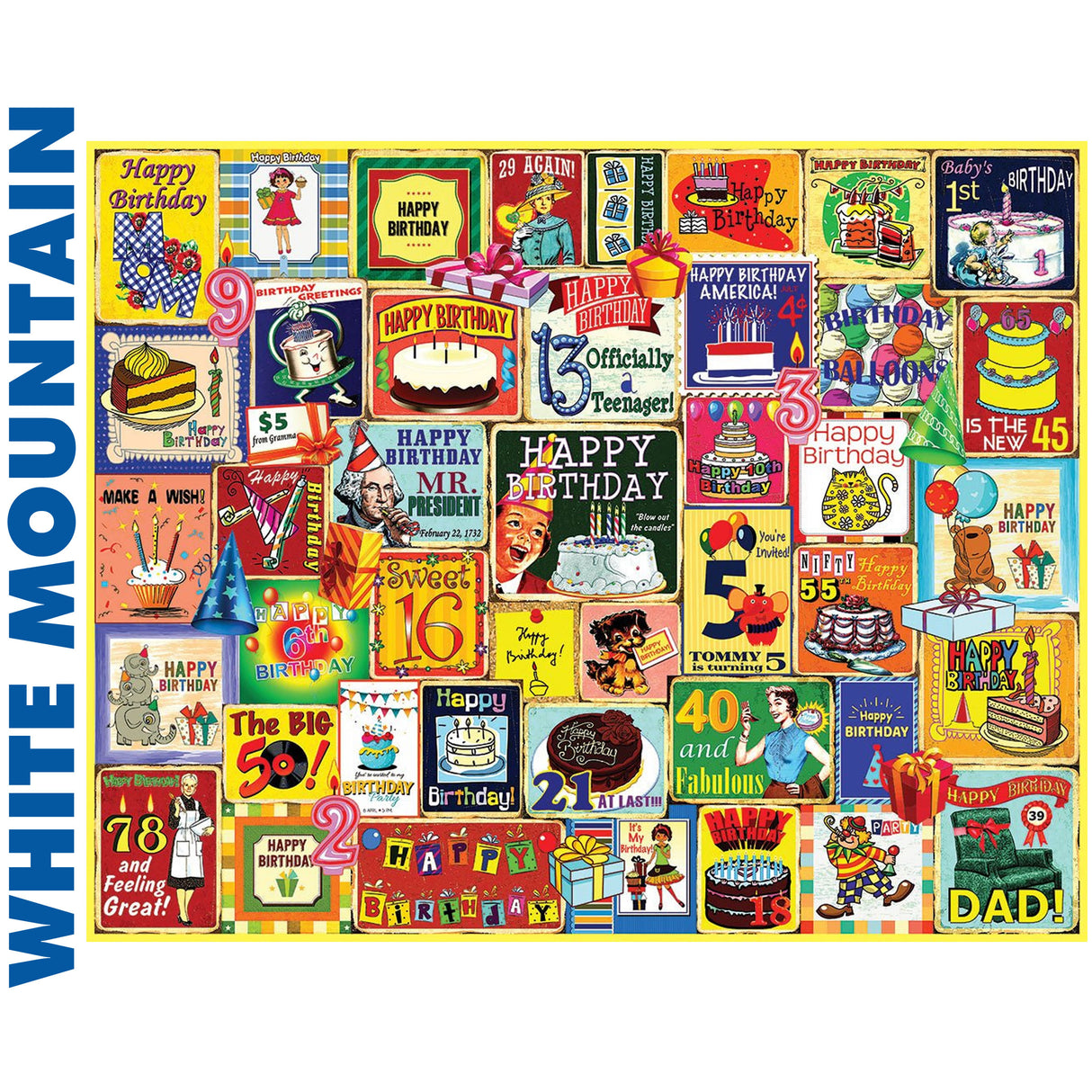 Happy Birthday - 1000pc Puzzle | White Mountain | 1988pz