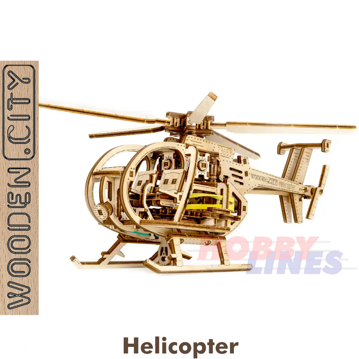 Helicopter- 3D Puzzle | Wooden City | WR344