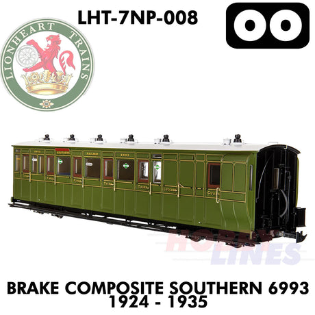 Brake Composite Southern 6993 1924-1935 - DCC Ready  | Lionheart Trains |  LHT-7NP-008