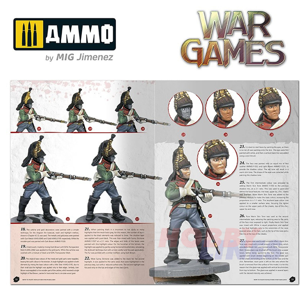 How to Paint MINIATURES for WAR GAMES Book 168 pages Ammo by Mig MIG6285