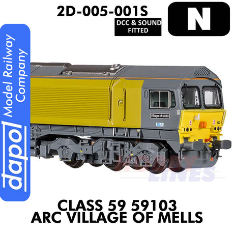 Class 59 Village Of Mells 59103 ARC - DCC & Sound | Dapol | 2D-005-001S