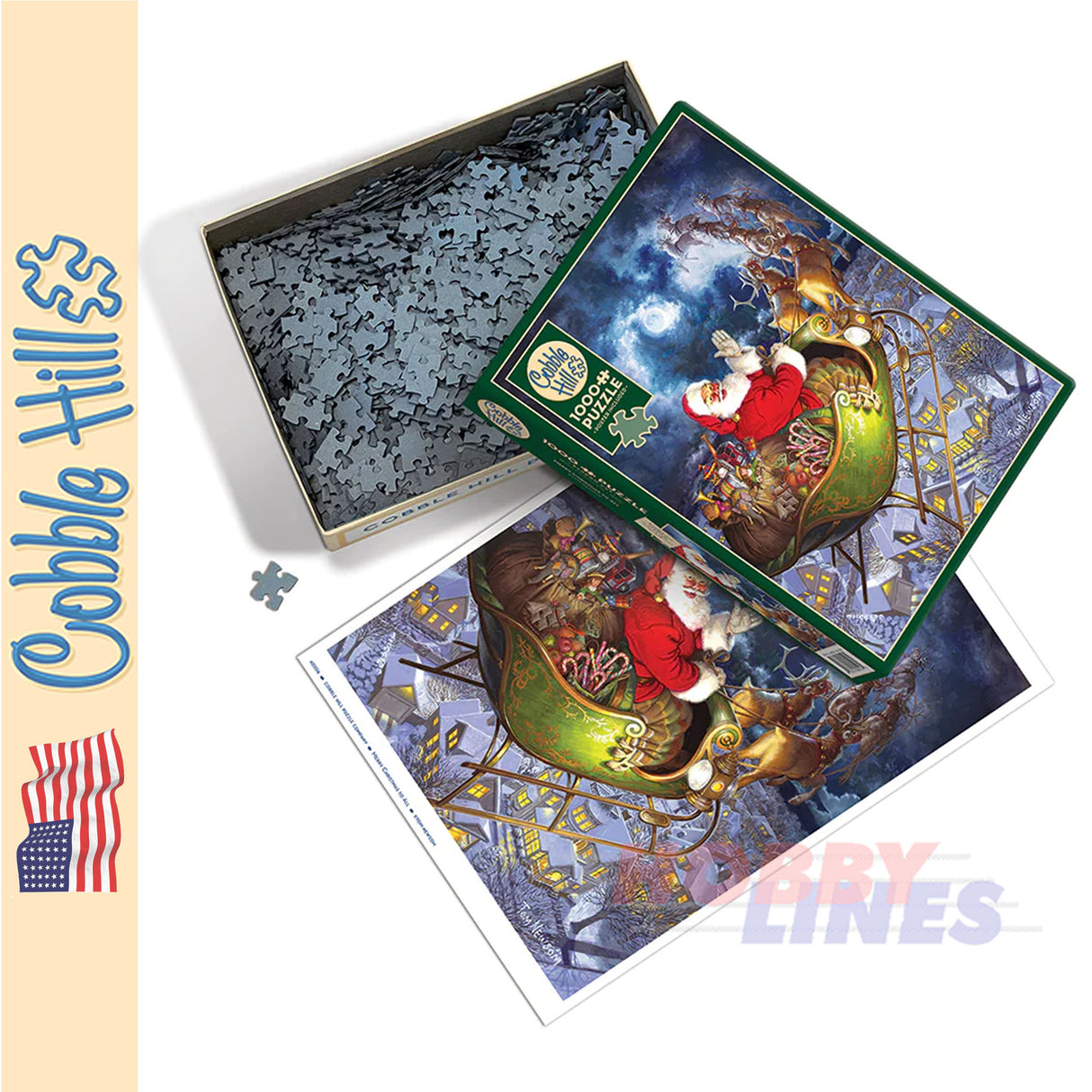 Merry Christmas to All COBBLE HILL 1000pc jigsaw puzzle 40206