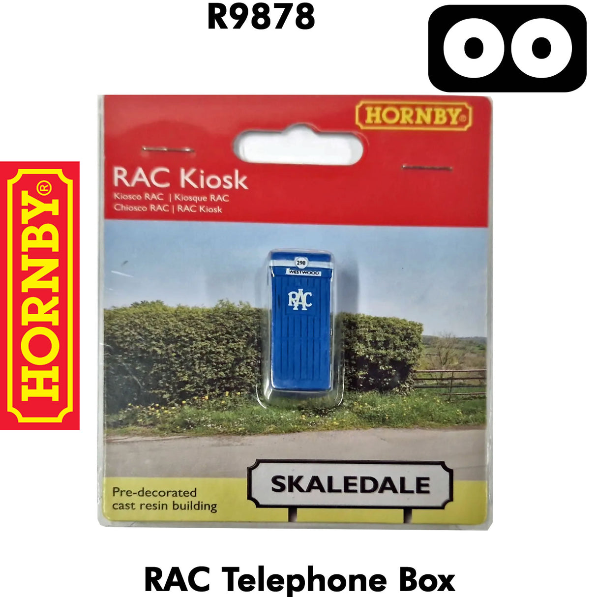 OO Gauge RAC Telephone Box Kiosk - 1:76 Scale | Hornby | R9878
