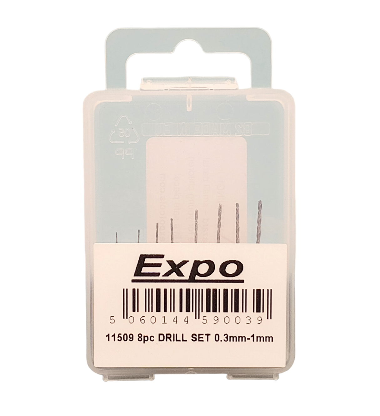 8pc Drill Set - 0.3mm - 1.0mm | Expo Tools | 11509
