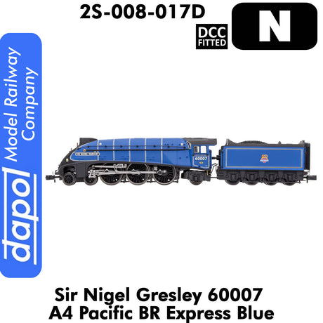 A4 Pacific Sir Nigel Gresley 60007 BR Express Blue | Dapol | 2S-008-017D