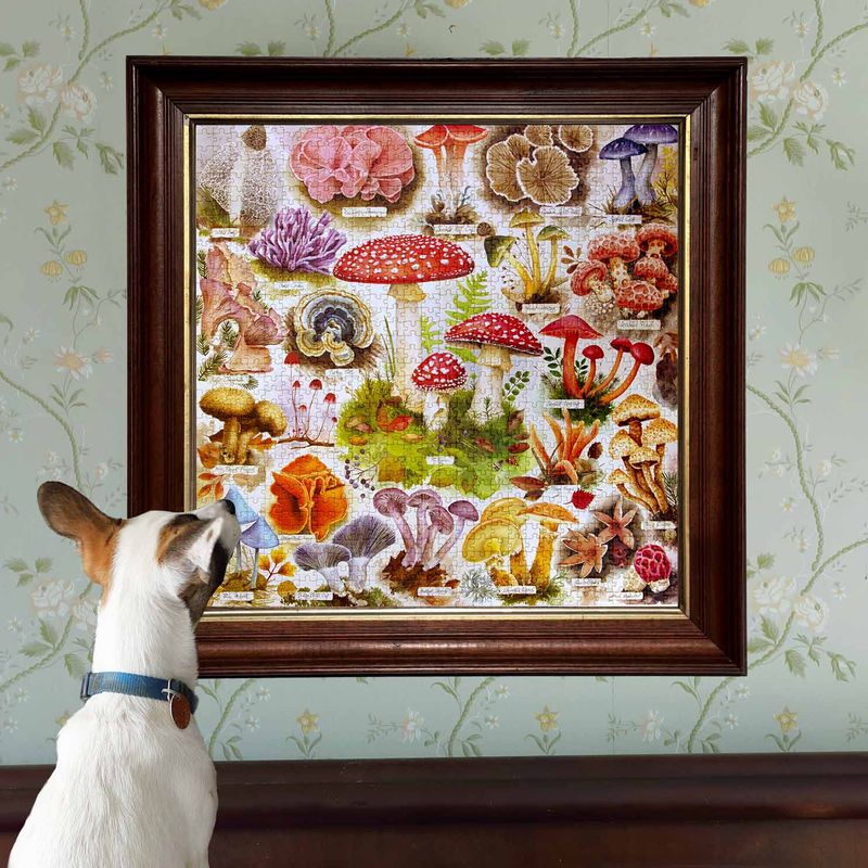Bountiful Mushrooms 1000pc Puzzle | eeBoo | PZT501