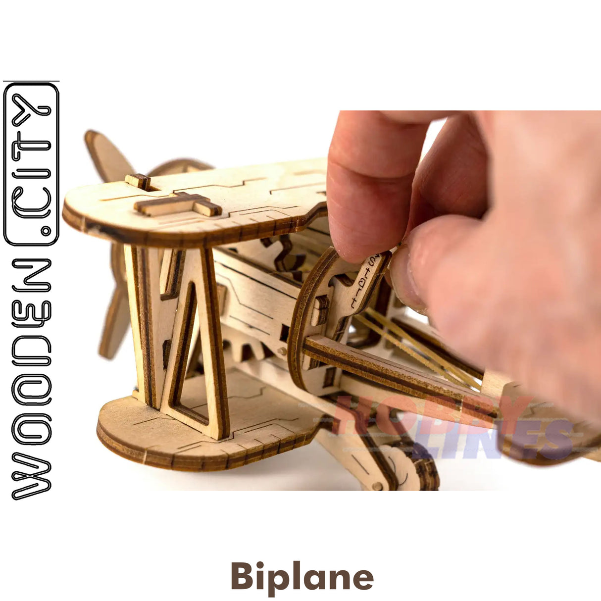 Bi-Plane -3D Puzzle | Wooden City | WR304