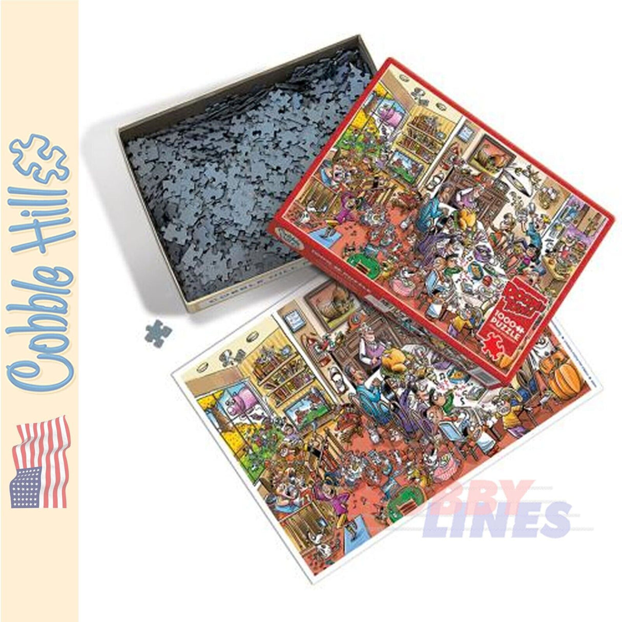 DoodleTown: Thanksgiving Togetherness Cobble Hill puzzle 1000pc CH44501