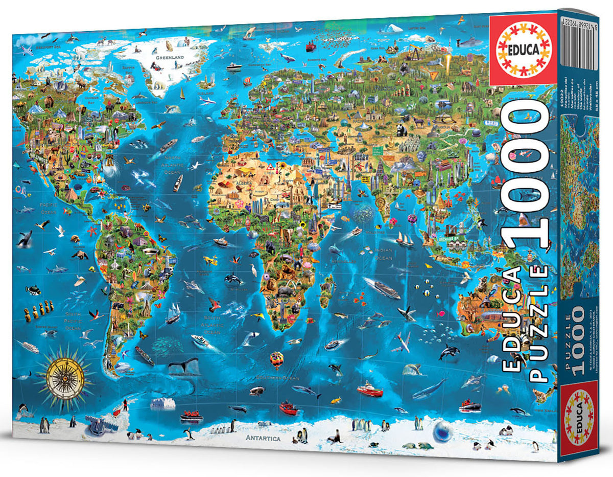 Wonders Of The World 1000 Piece Jigsaw Puzzle | Educa | 19022