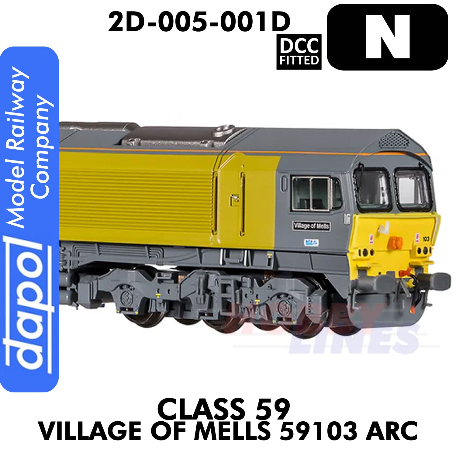 Class 59 Village Of Mells 59103 ARC - DCC Fitted | Dapol | 2D-005-001D