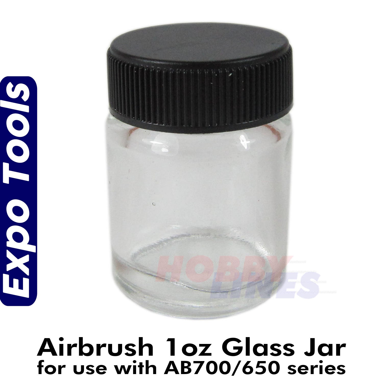 Airbrush 1oz Glass Jar for AB700/650 | Expo Tools | AB52