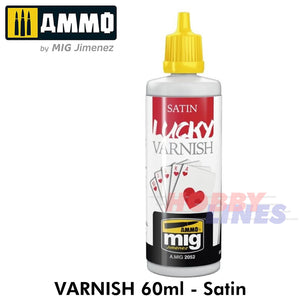 VARNISH Ultra-Matt/Matt/Satin/Glossy 60/17ml Full Range AMMO By Mig Jimenez