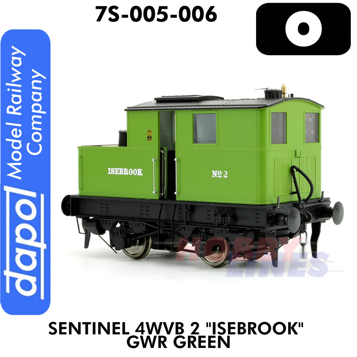 Sentinel Y1/Y3 Isebrook GWR 2 - DCC Ready  | Dapol | 7S-005-006