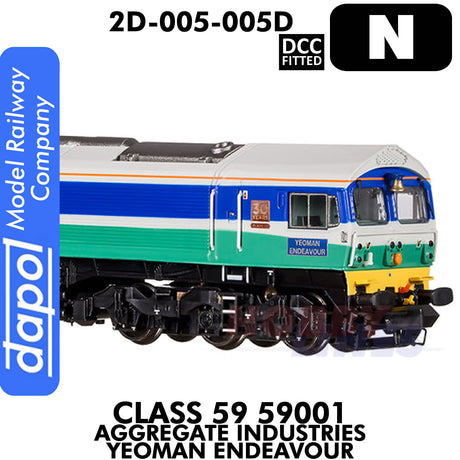 Class 59 59001 Aggregate Industries Yeoman Endeavour - DCC Fitted | Dapol | 2D-005-005D