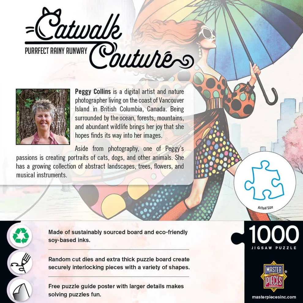 Purrfect Rainy Runway - 1000pc Puzzle | Masterpieces | 72524