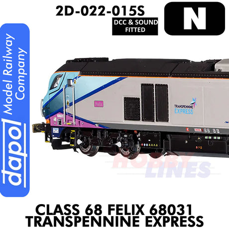 Class 68 Felix 68031 Transpennine Express - DCC & Sound | Dapol | 2D-022-015S