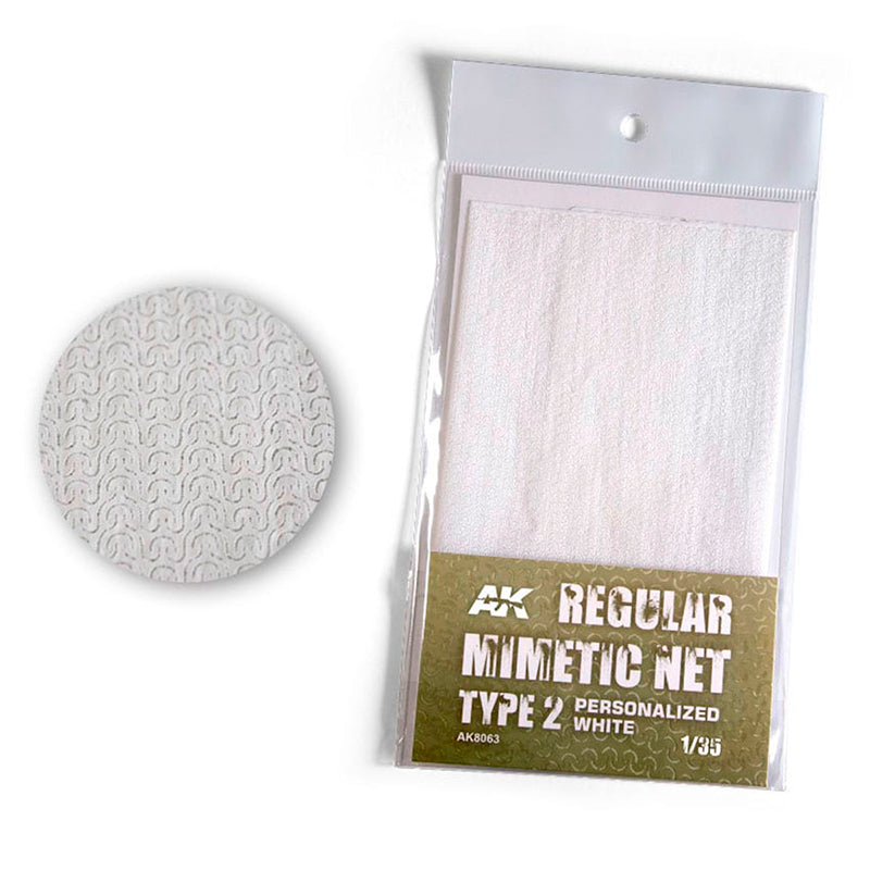 Regular Mimetic Net - Type 2 Personalized White | AK interactive | AK8063