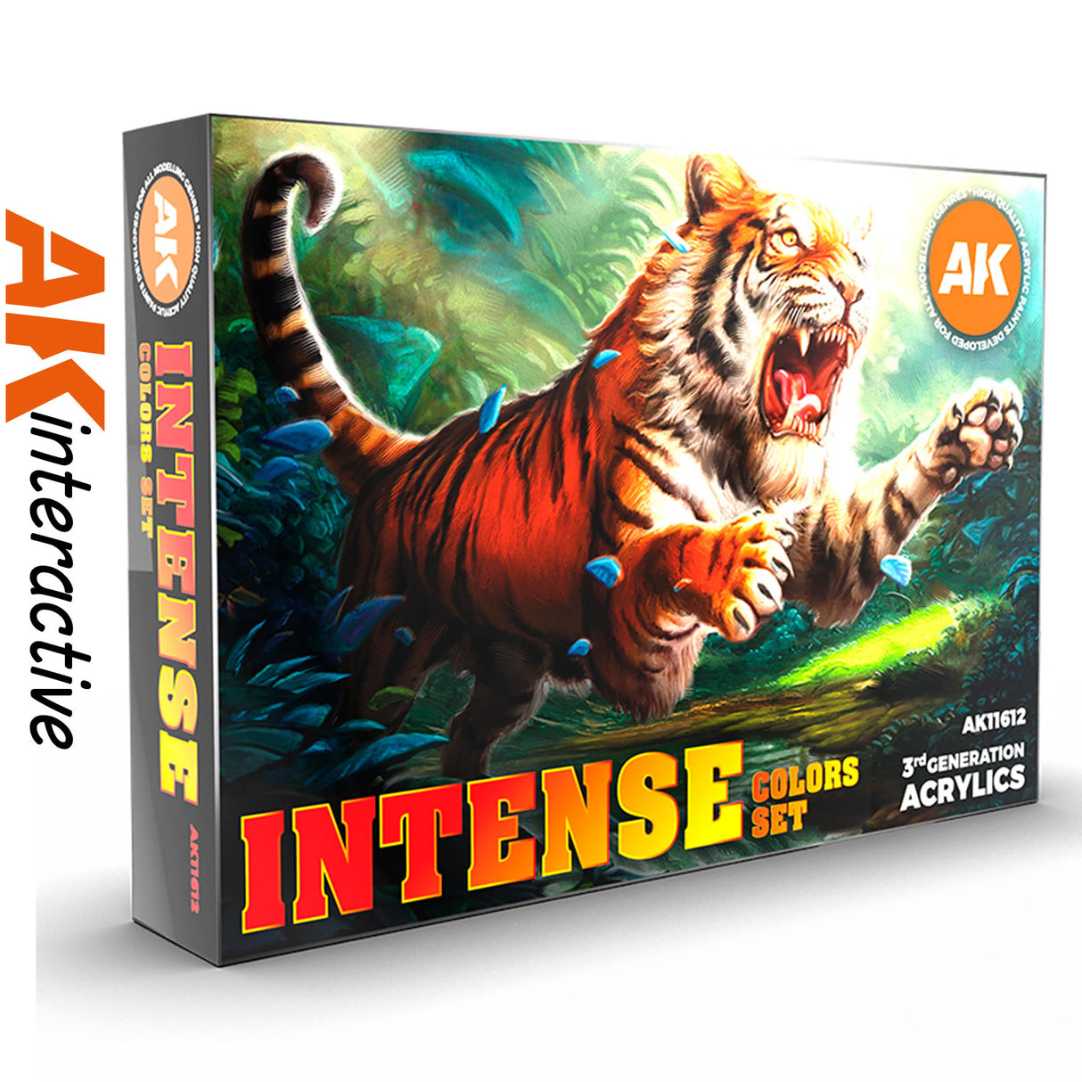 Intense Colours Set - 3G Acrylic Paint x 6 | AK interactive | AK11612