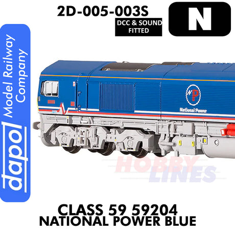 Class 59 59204 National Power Blue - DCC & Sound | Dapol | 2D-005-003S