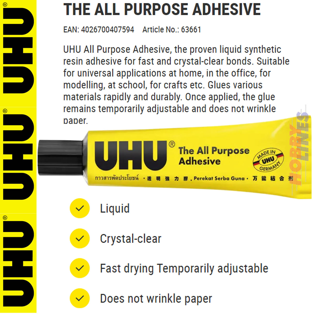 All Purpose Adhesive - 35ml | UHU | 63661