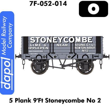 5 Plank 9'ft Stoneycombe No 2 Wagon | Dapol | 7F-052-014