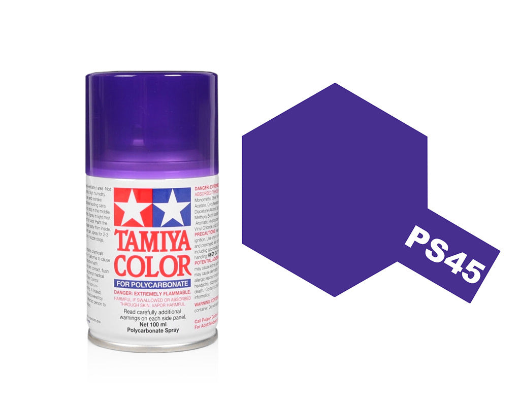 Tamiya Ps-45 Translucent Purple Spray Paint