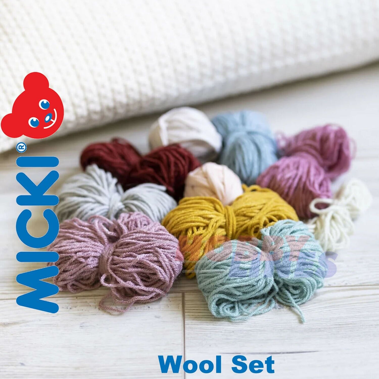 WOOL SET Yarn for Micki looms Knitting Craft Tapestry 10 types 120m Education