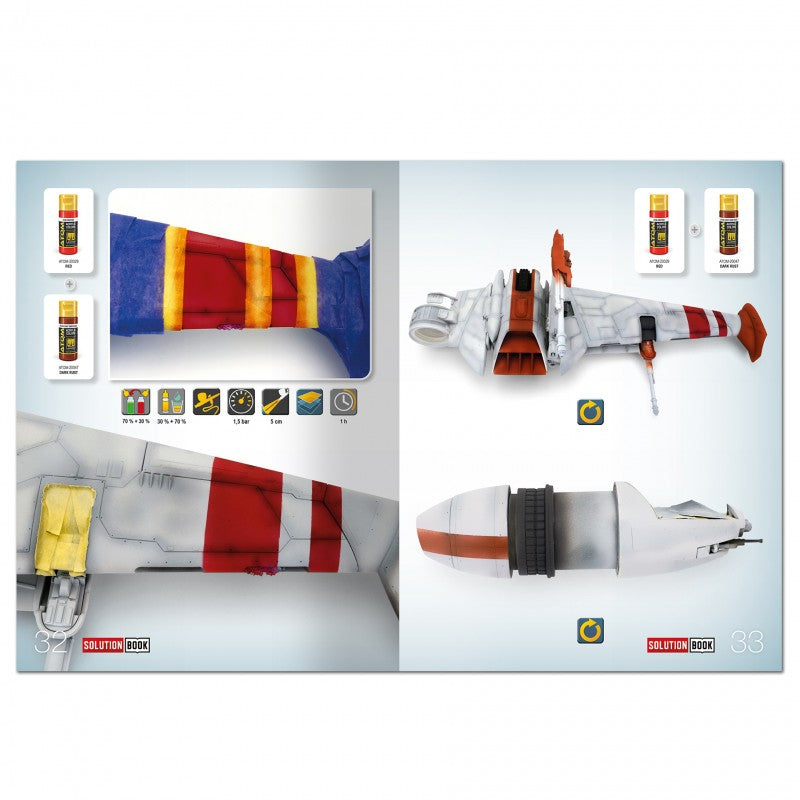 HOW to PAINT Rebel Galactic Starships SOLUTION BOOK 28 Full Colour 65 pages | Ammo by Mig Jimenez