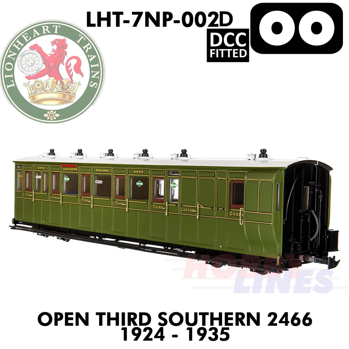 Open Third Southern 2466 1924-1935 - DCC - 1.435 OO | Lionheart Trains |  LHT-7NP-002D